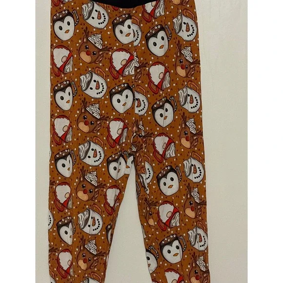 Gigi's Kids 4T PJ Set Long Sleeve Pants Snowman Penguin Reindeer Bamboo Blend - Picture 6 of 7